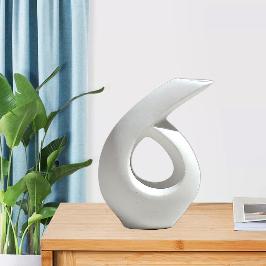 Elegant Ceramic Vase Simplest Decorative Studio Bookcase Decor Centerpiece G