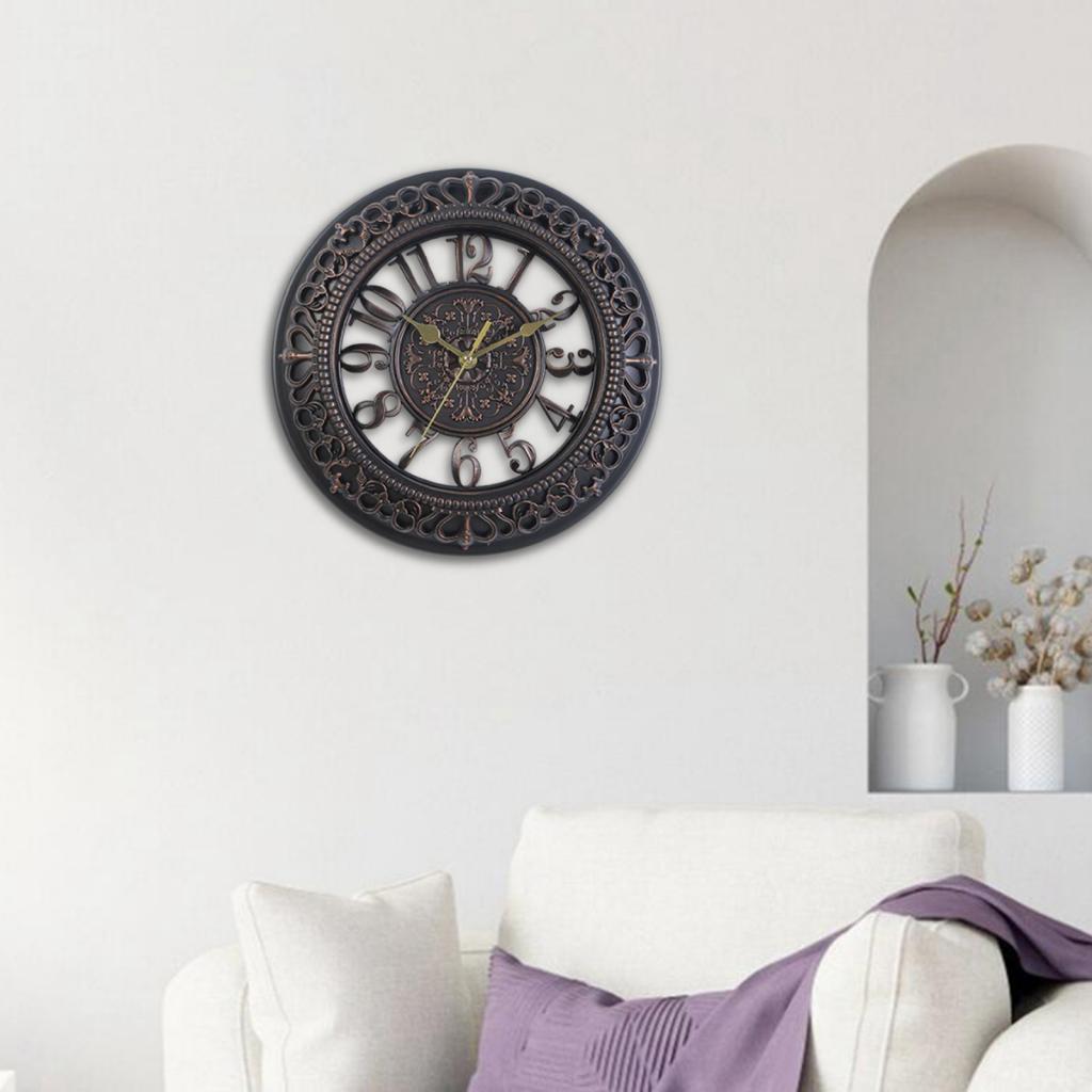 Wall Clocks Kitchen Battery Operated Art Clocks for Bathroom Home Black