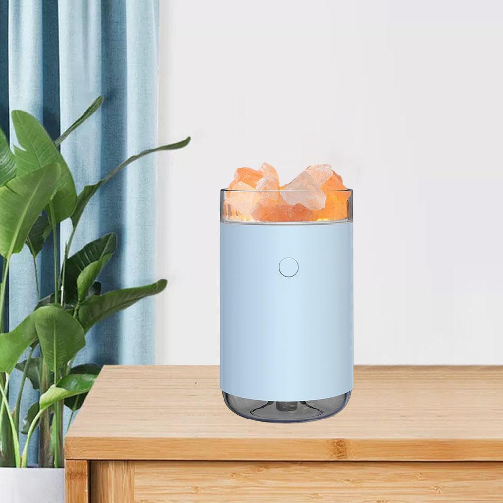 Essential Oil Diffuser Himalayan Salt Lamp Diffuser Mist Humidifier Blue