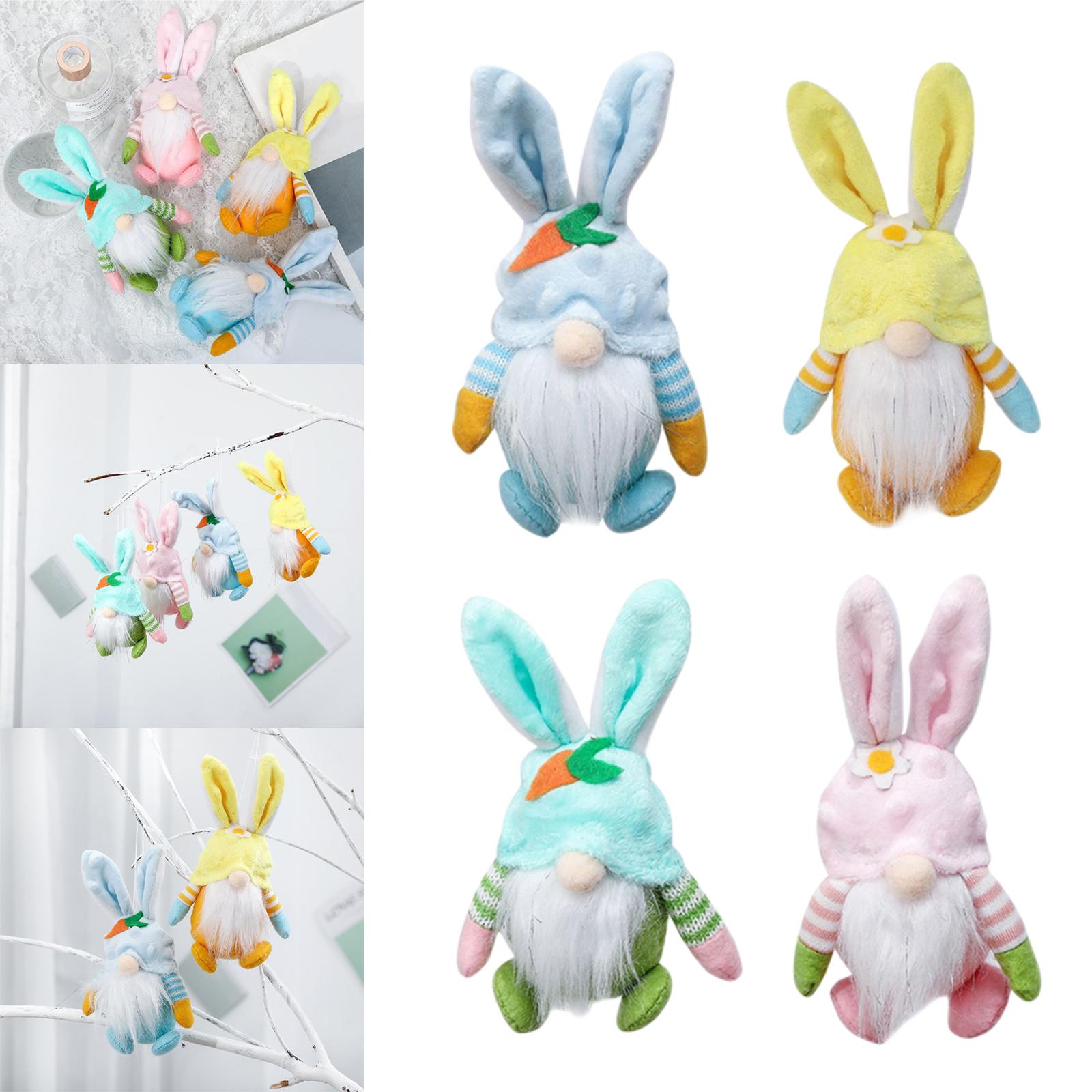 easter bunny gnome Plush Ornaments for Bedroom Living Room Home Decor