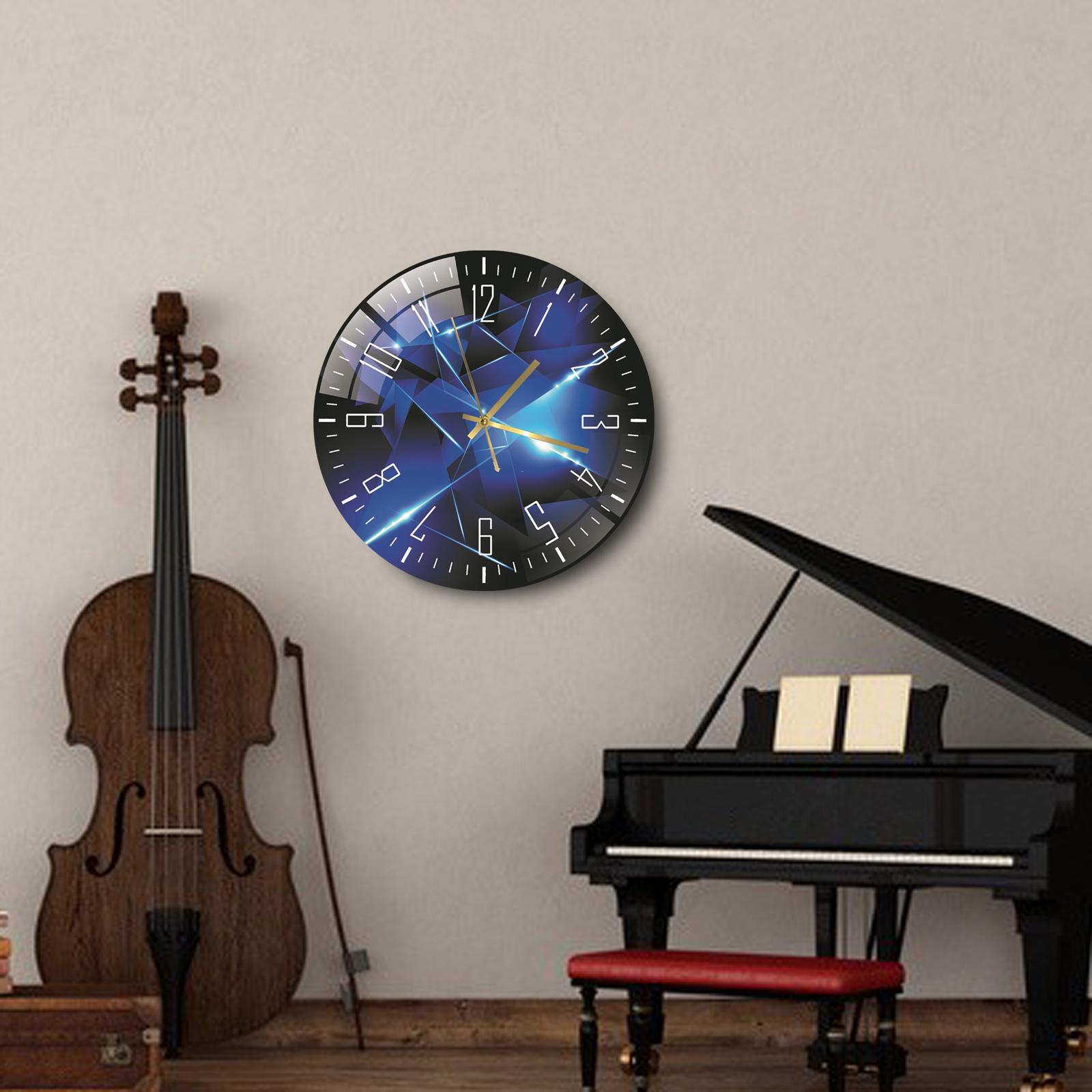 30cm Quartz Clocks Non Ticking Party Modern Acrylic Wall Clock Decor Style C