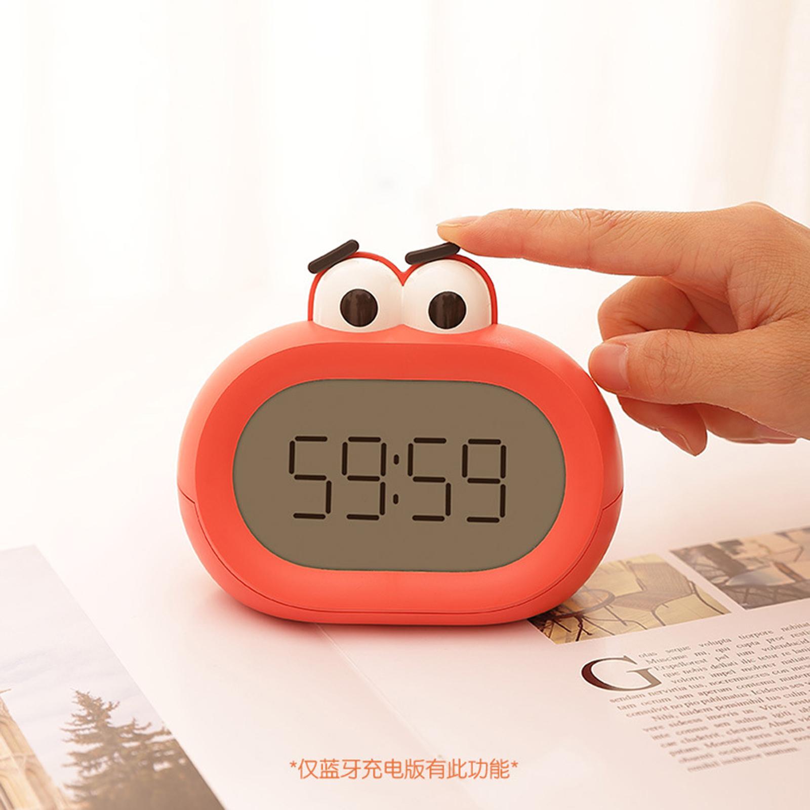 Large Kids Alarm Clock Calendar with Night Lights Gift Table Smart LED Red 