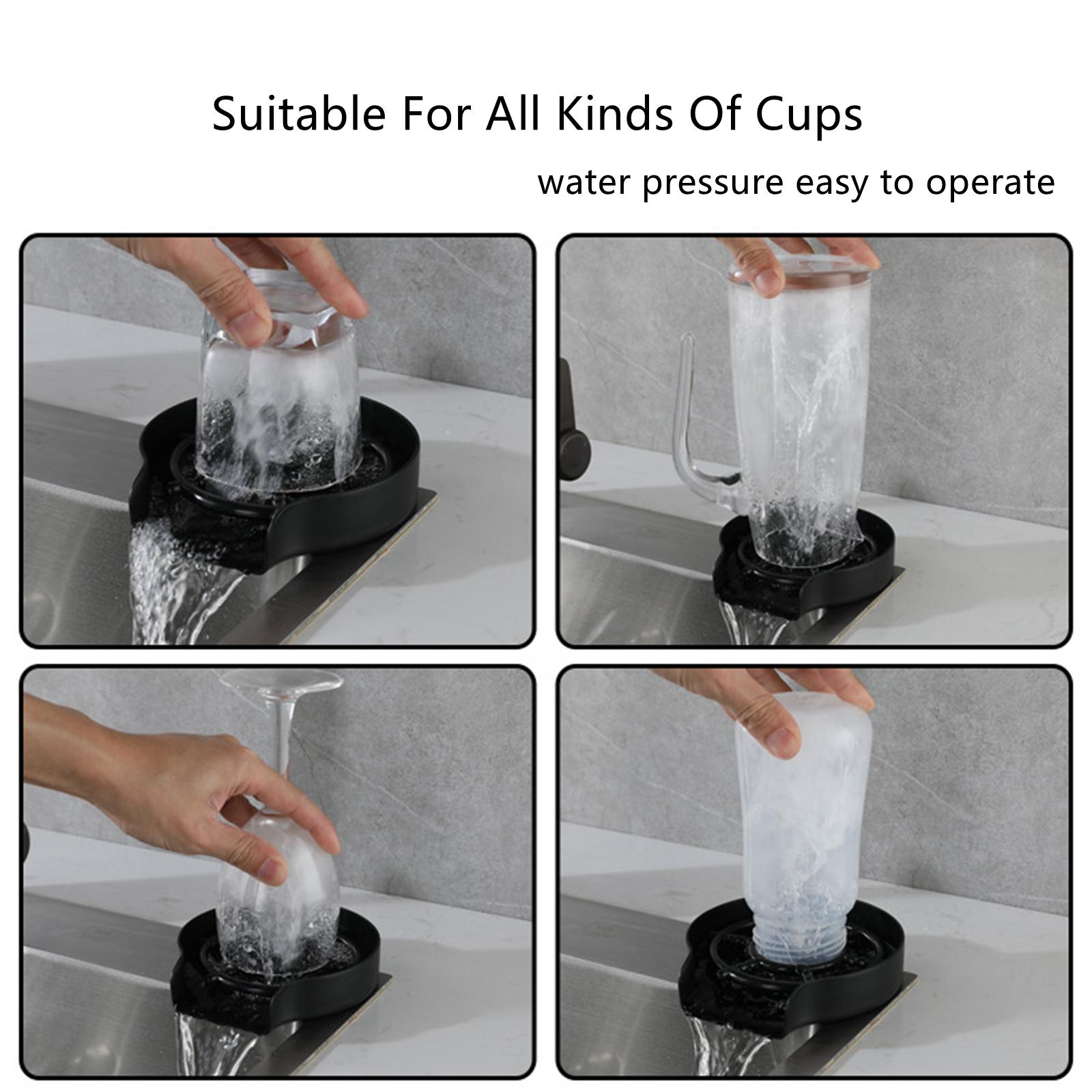Plastic Faucet Cup Rinser Pitcher Hotel Cup Washer set 4