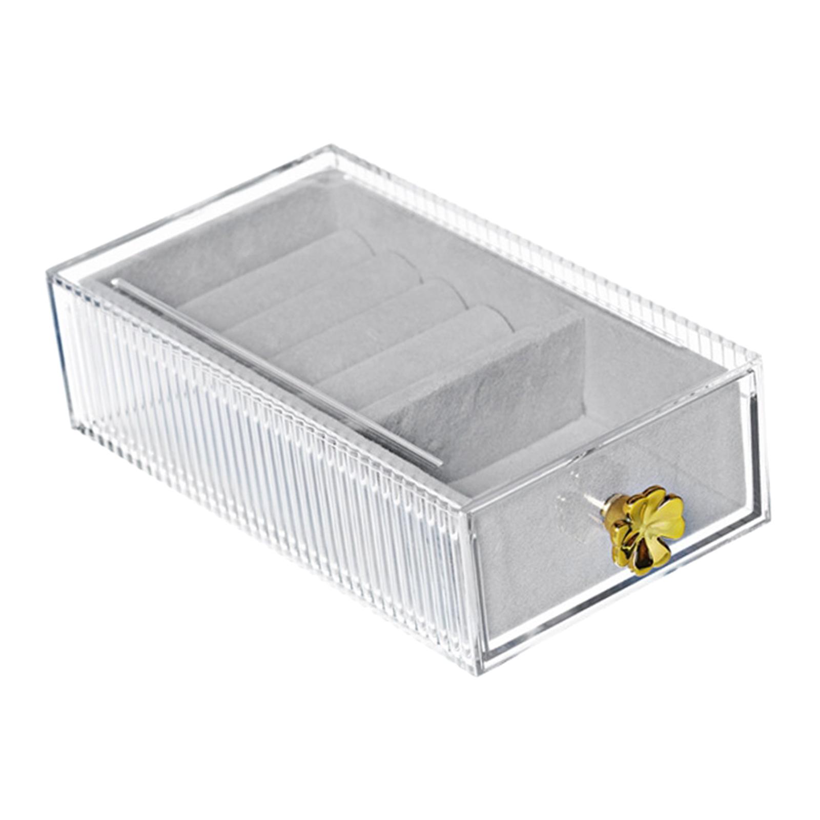 Earring Jewelry Display Box Organizer for Pendants Bracelet 19.5cmx10.3cm