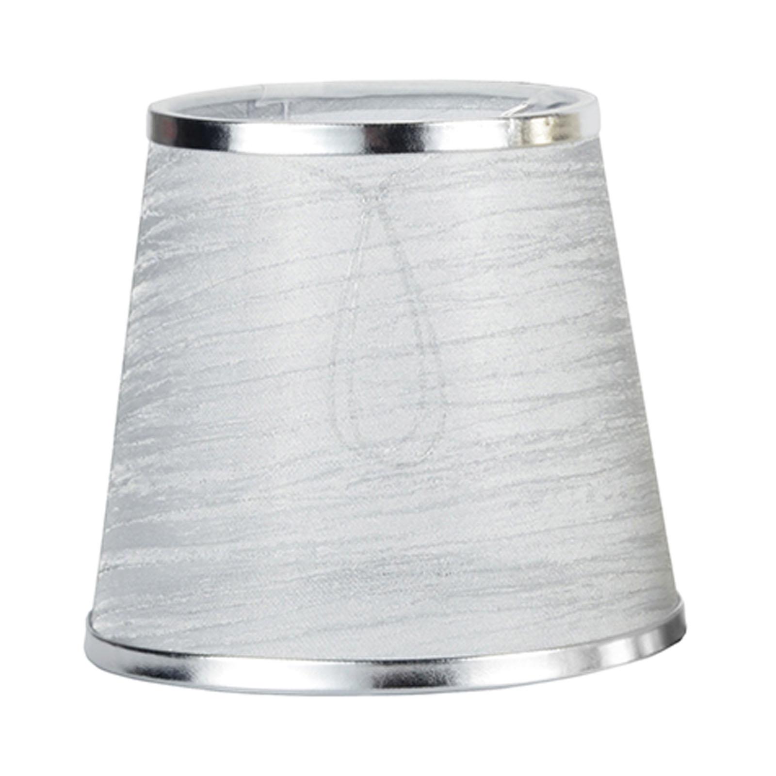 Lamp Shade Decorative Cloth Lampshade for Parties Decoration Bedside Light Silver