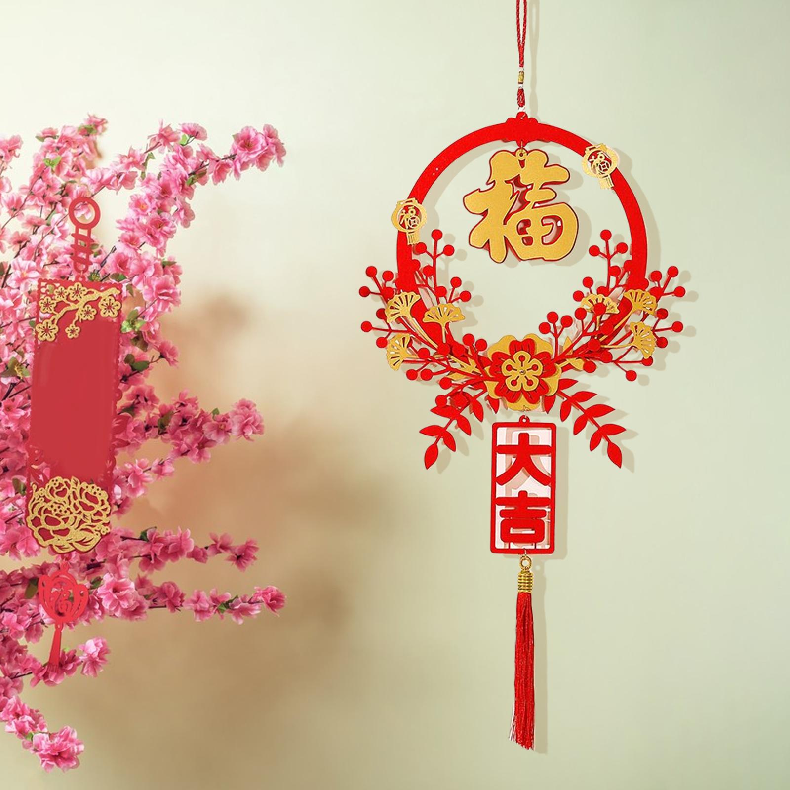Chinese New Year Hanging Decorations Tassel Pendant for Wall Door Decoration StyleA