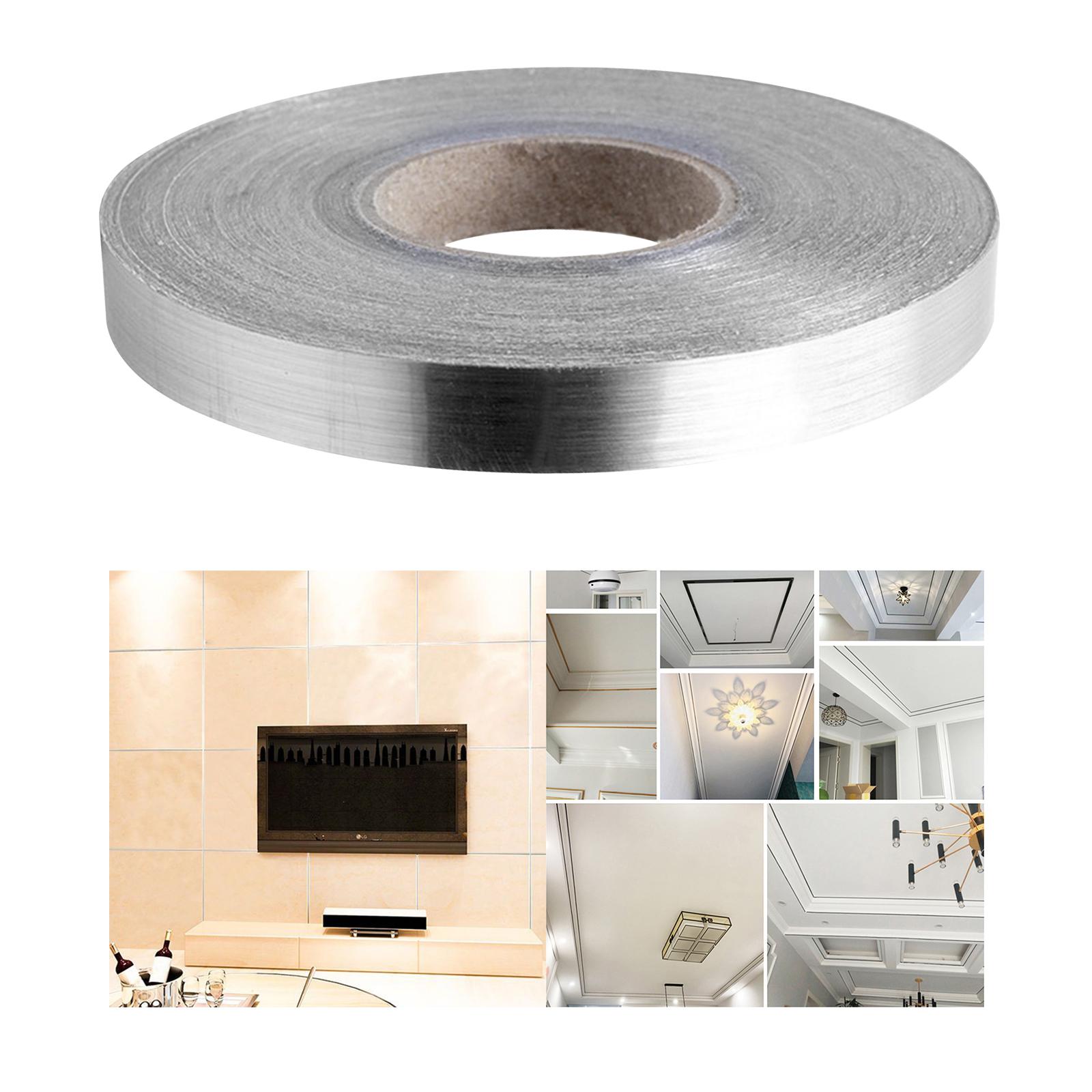 2 Rolls Flexible Ceiling Molding Strips Argent 1.1cm and Argent 2cm