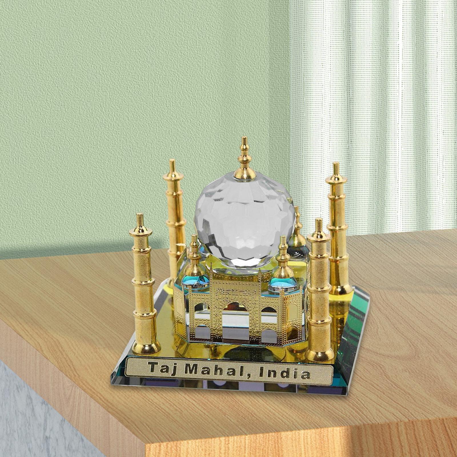 Miniature Mosque Decor Creative Car Interior Ornament for Cabinet Restaurant White