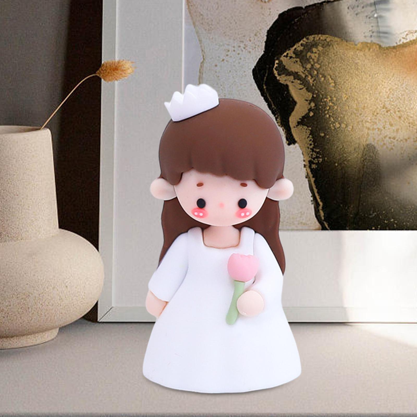 Doll Statue Sculpture Gnome Love Figures for Anniversary Desktop Living Room bride