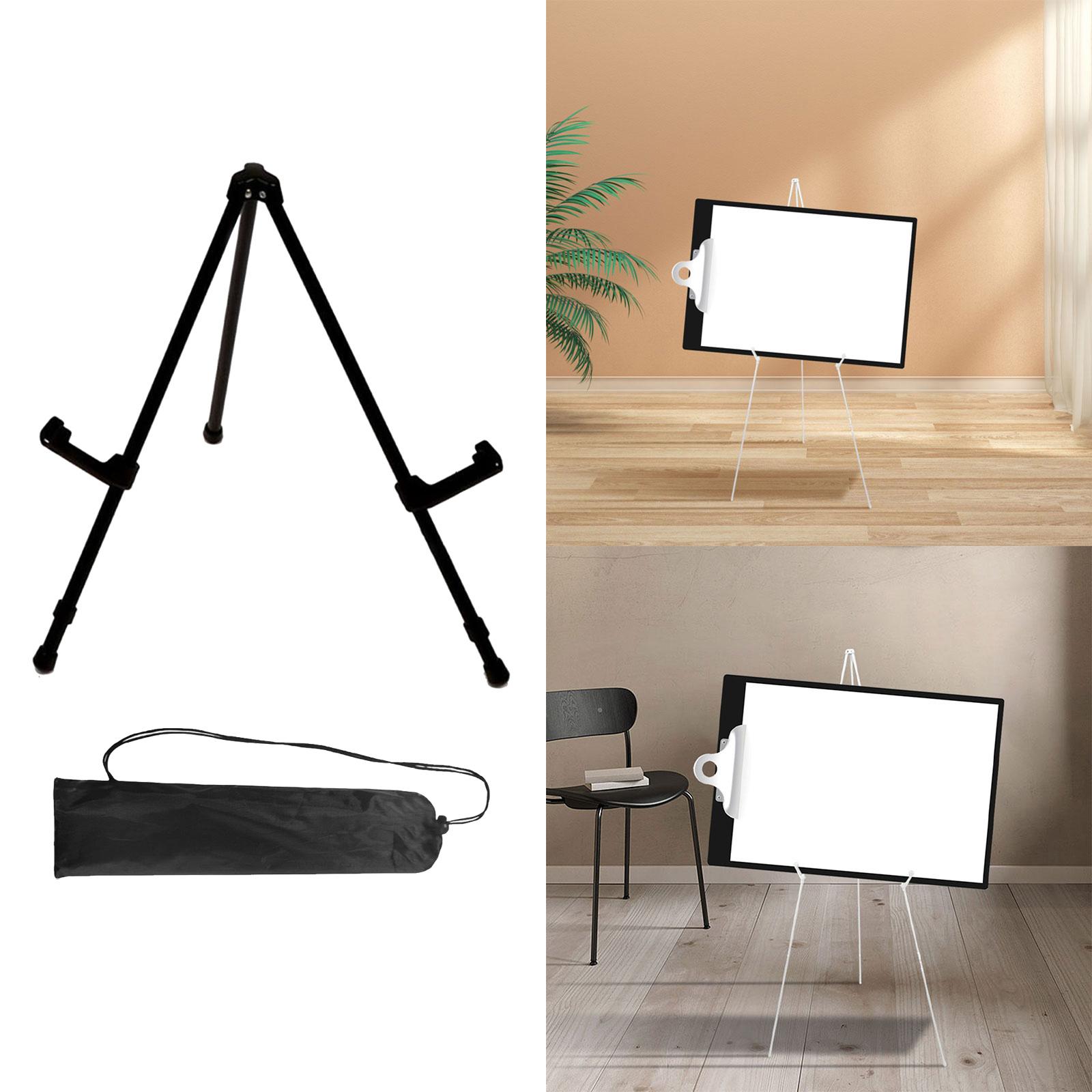 Display Easel Stand Stable Folding Easel Drawing Easels Portable Metal Easel Black