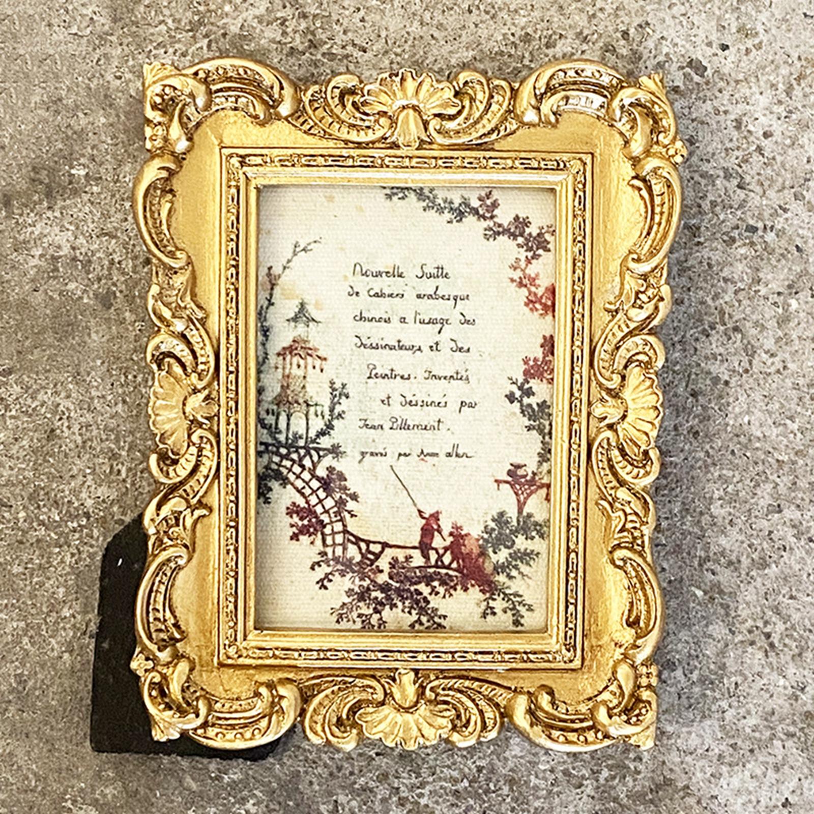 Antique Photo Frame Embossed Vintage Picture Frame for Home Decor Gift Ideas