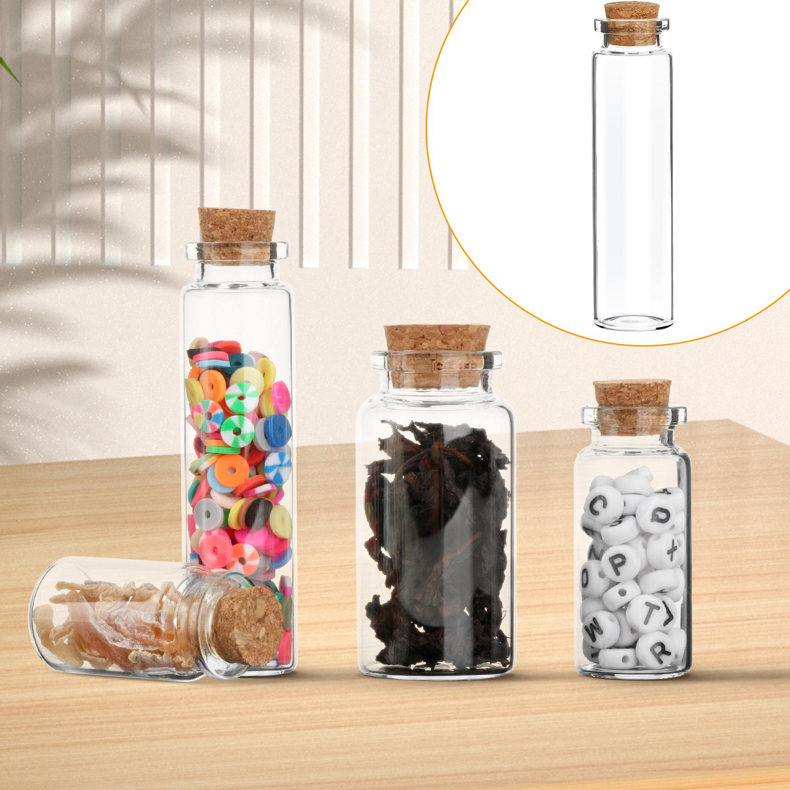 Glass Bottles with Cork Stoppers Accessories for Home Decoration Baby Shower Style D