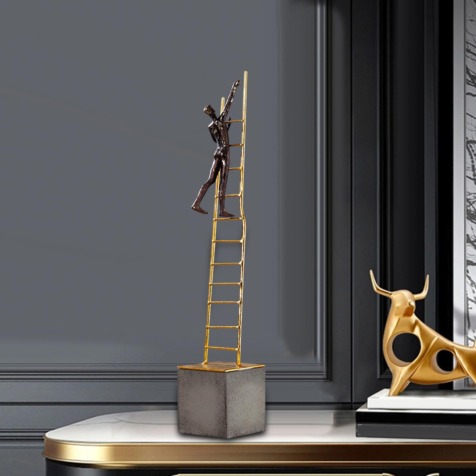 Abstract Sculpture Stairs Thinker Creative Decoration for Shelf Office Standing