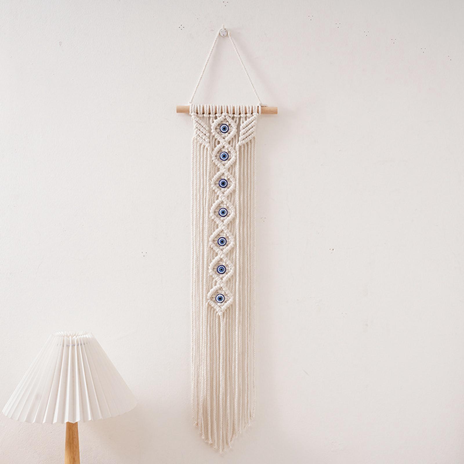 Macrame Wall Hanging Boho Hand Woven Tapestry for Indoor Dorm Room Apartment