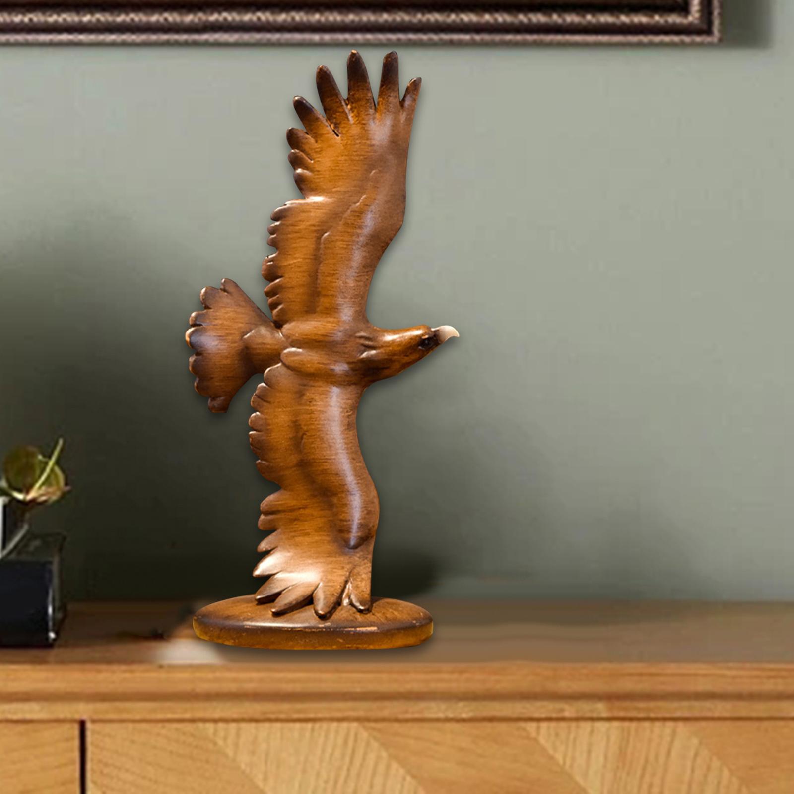 Eagle Statue Resin Table Ornament Eagle Figurine for Dining Room Bookshelf