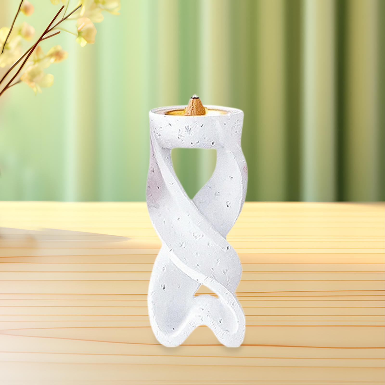 Incense Burner Exotic Style Burner for Meditation Table Mantel white