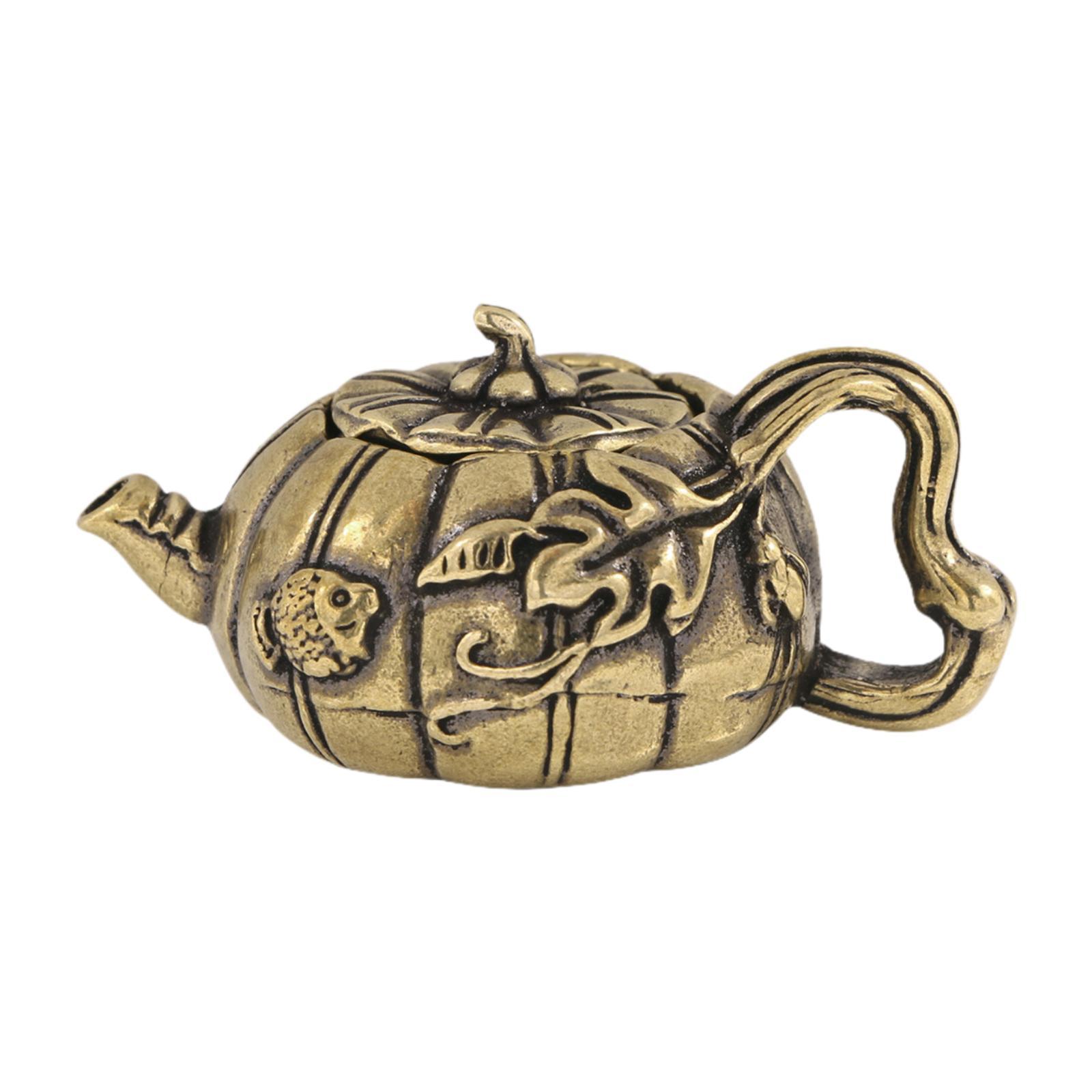 Mini Brass Teapot Figurine
