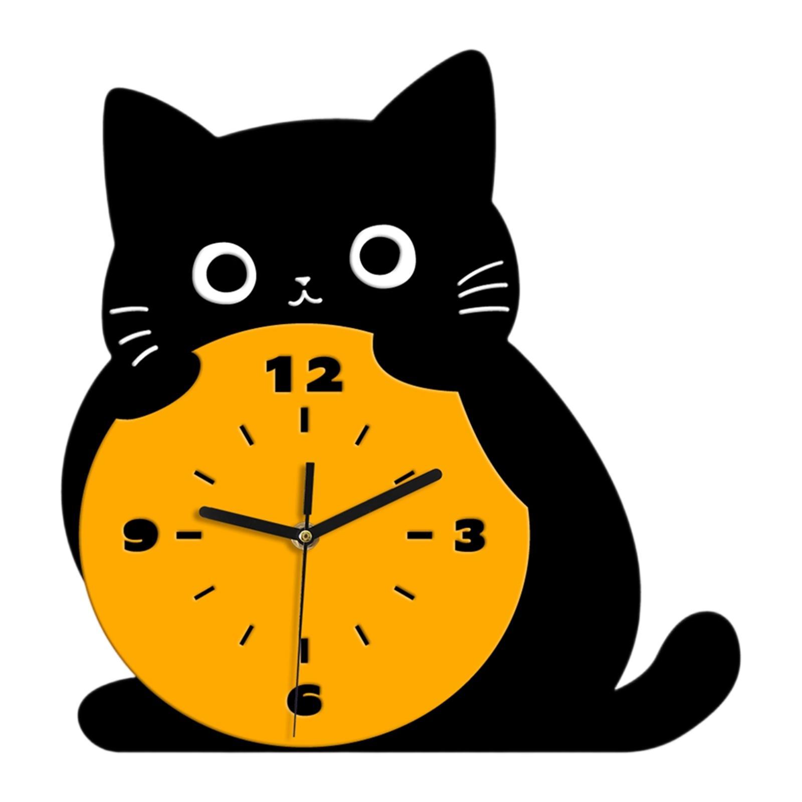 Cat Table Clock