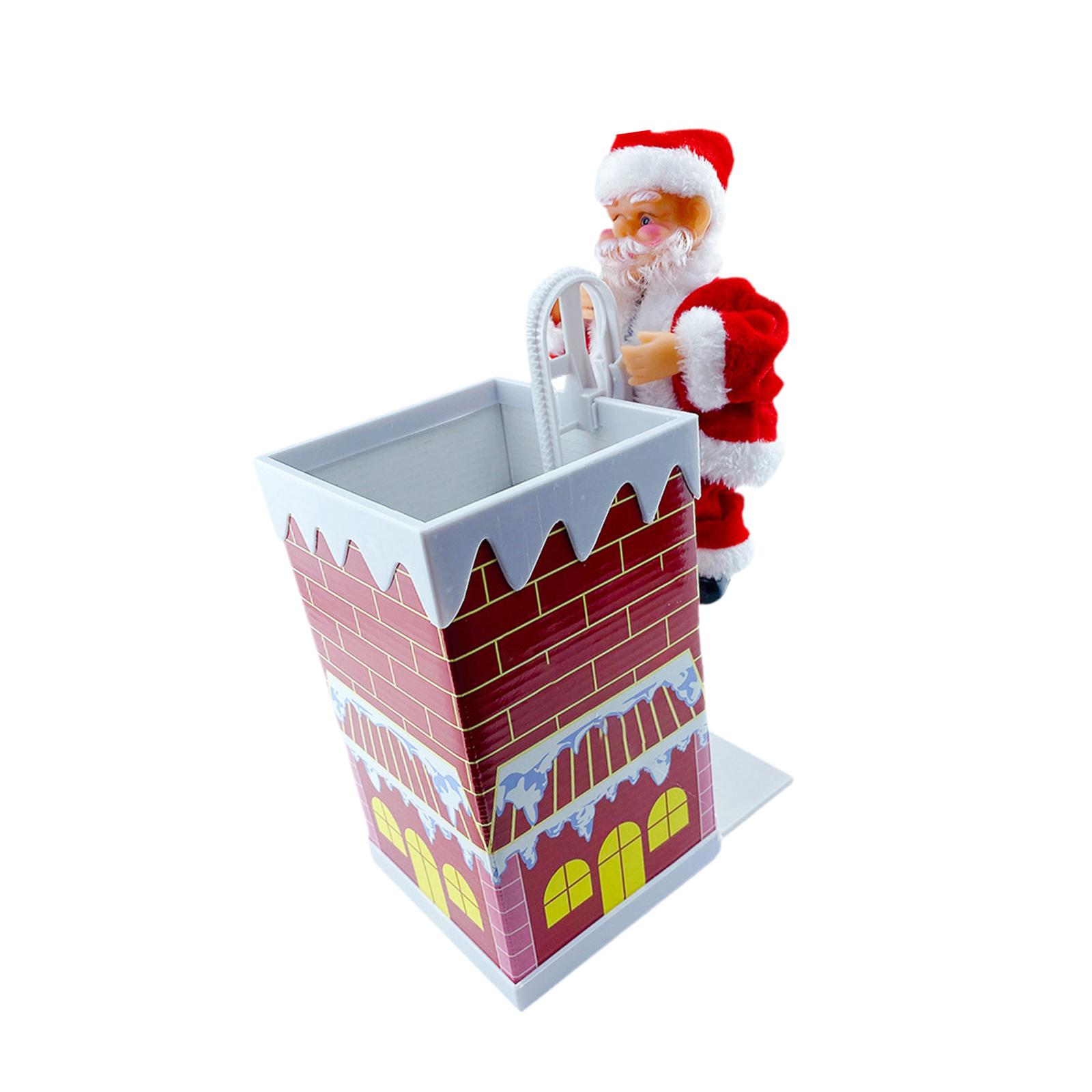 Climbing Chimney Santa