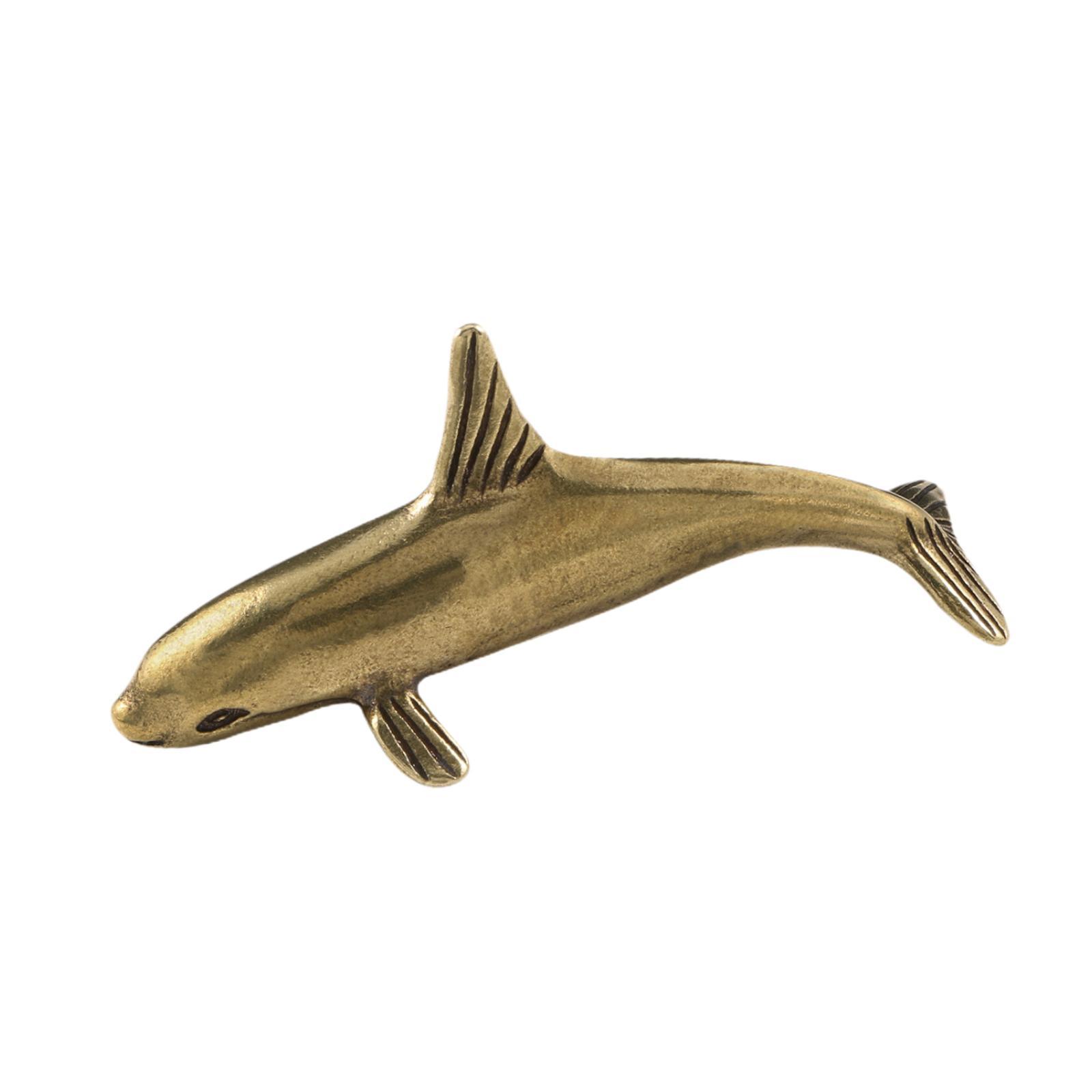 Brass Dolphin Figurine