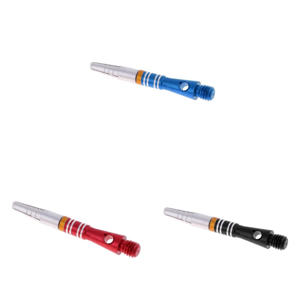 5xAluminum Alloy 360 Degree Rotating Medium Dart Shaft Stem Accessories Red