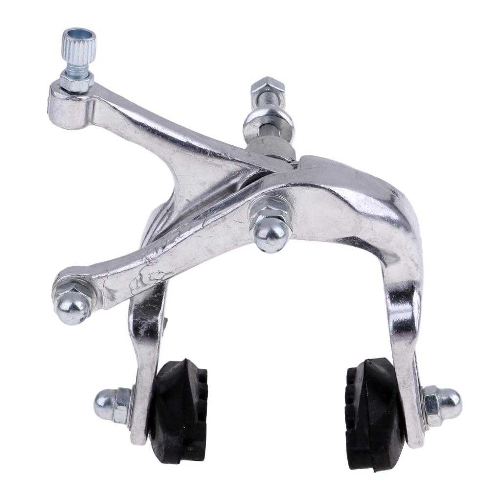 Bicycle Brake Caliper Front Dual Side Pull Brake Long Arms Clamp Black