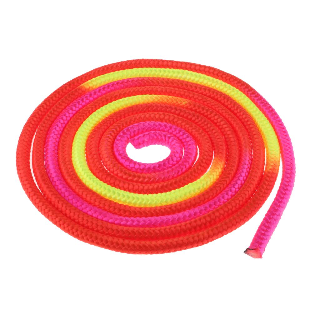 Rainbow Colour Artistic Gymnastics Rope Exercise Fitness Rope Type 3
