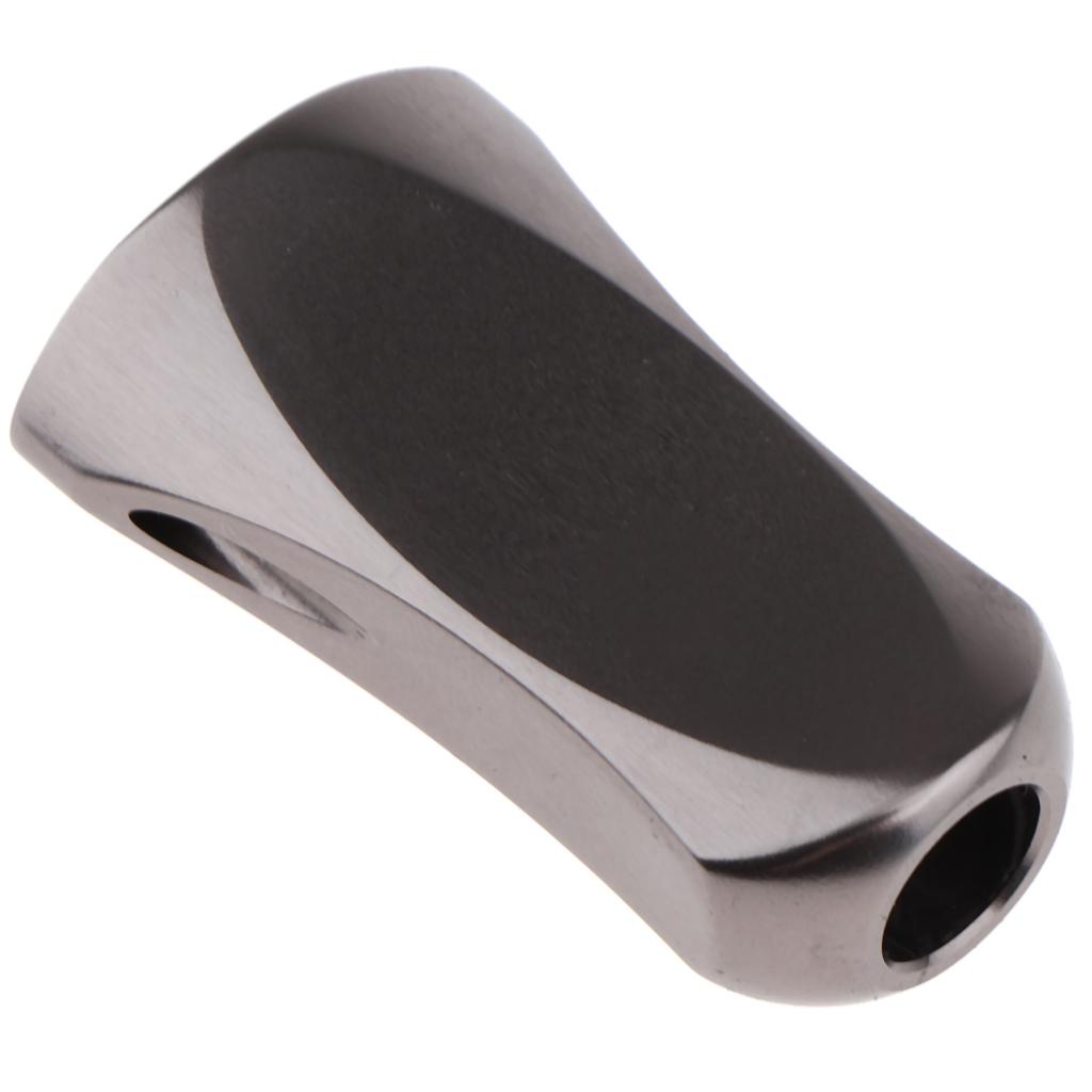 Outdoor Fishing Reel Handle Carbon Fiber Baitcasting Rocker Holder Silver