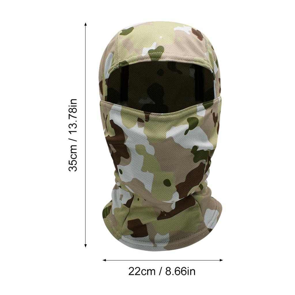 Cycling Balaclava Dust Full Face Mask Scarf Cover Neck Gaitrer Warmer Green