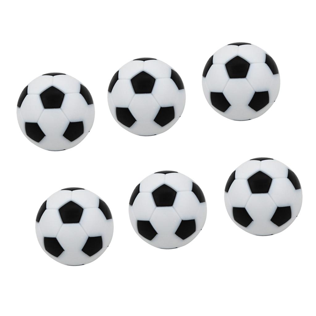 6pcs 32mm Table Soccer Football Foosball Balls Fussball Replacement Black