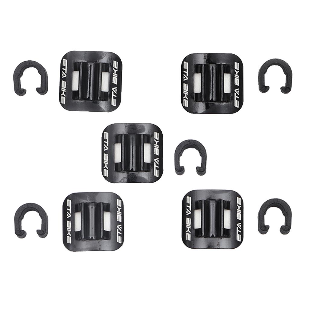 5 Set MTB Road Bike Brake Cable Clip Fixed Clamp Bicycle Shifter Buckle