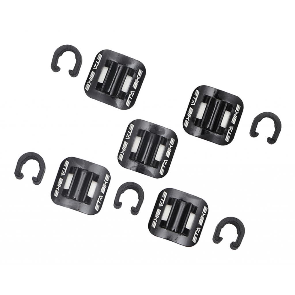 5 Set MTB Road Bike Brake Cable Clip Fixed Clamp Bicycle Shifter Buckle