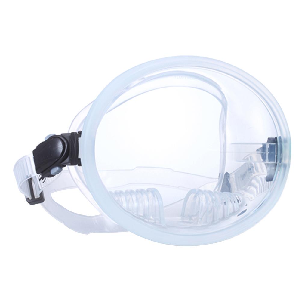 Adult Scuba Diving Full Face Mask Anti-Fog Snorkeling Goggles Clear