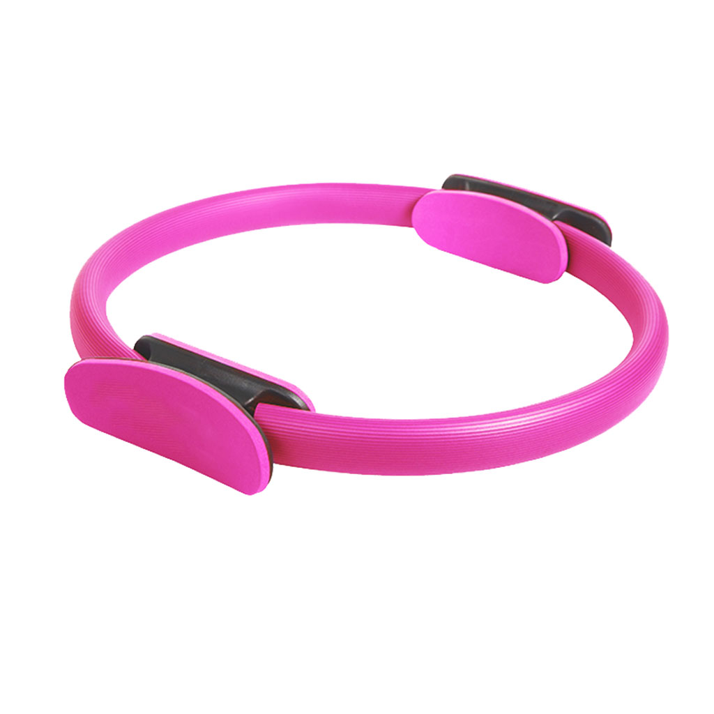 Yoga Pilates Ring Fitness Circle Slimming Body Training Exercise Tool Pink