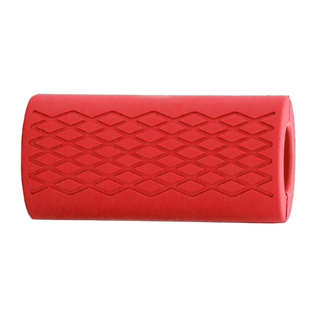 Dumbbell and Barbell Grips Silicone Grips Red