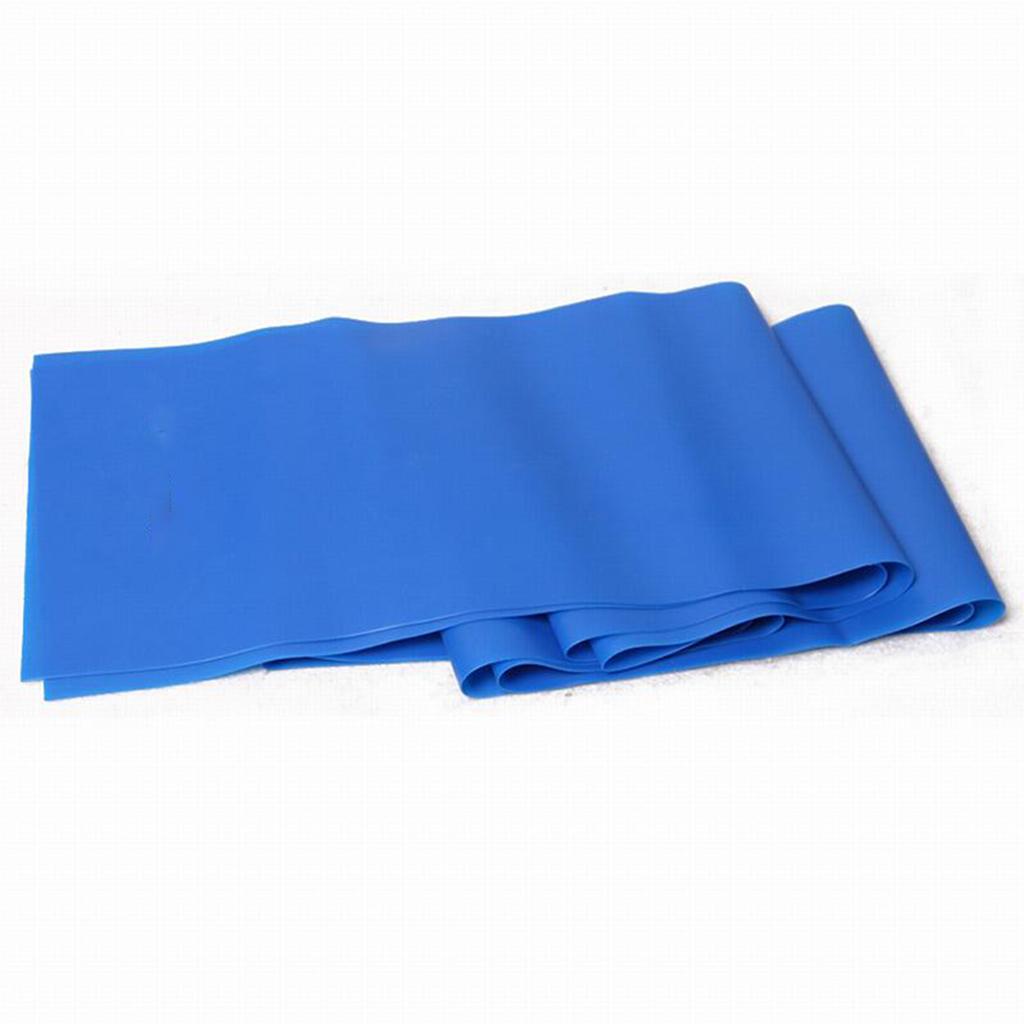 Flat Resistance Band for Woman Elastic Exercise Equipment Blue 2m 20lb