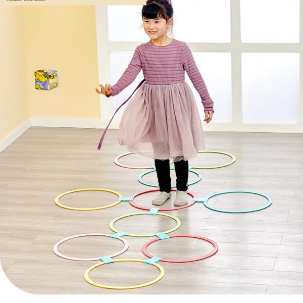 Kids Sports Toys Half Ring Game Kindergarten Sense Training 10 Ring 28cm