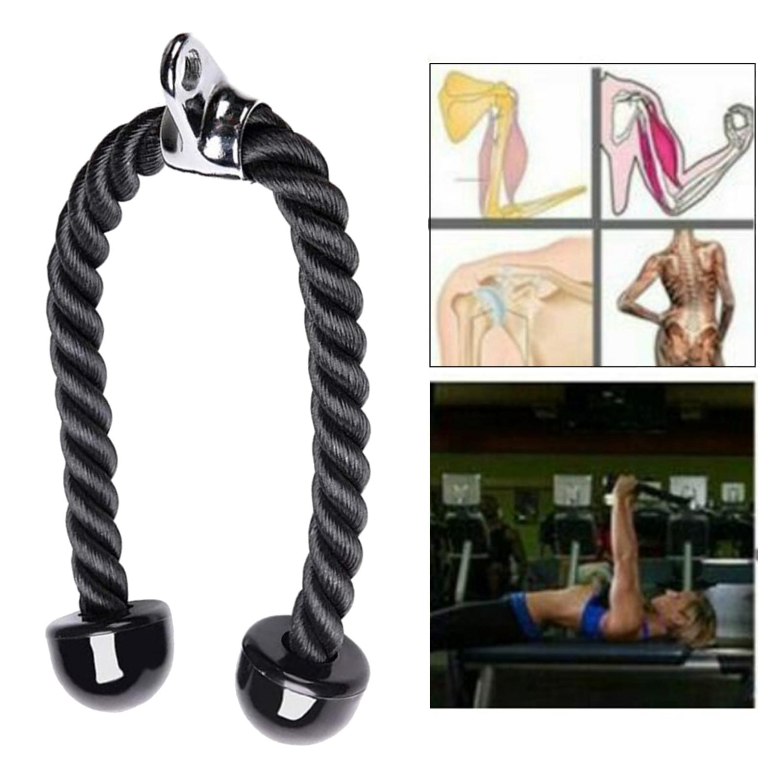 Tricep Biceps Rope Pulley Cable Attachment Pull Down Handle Attachment