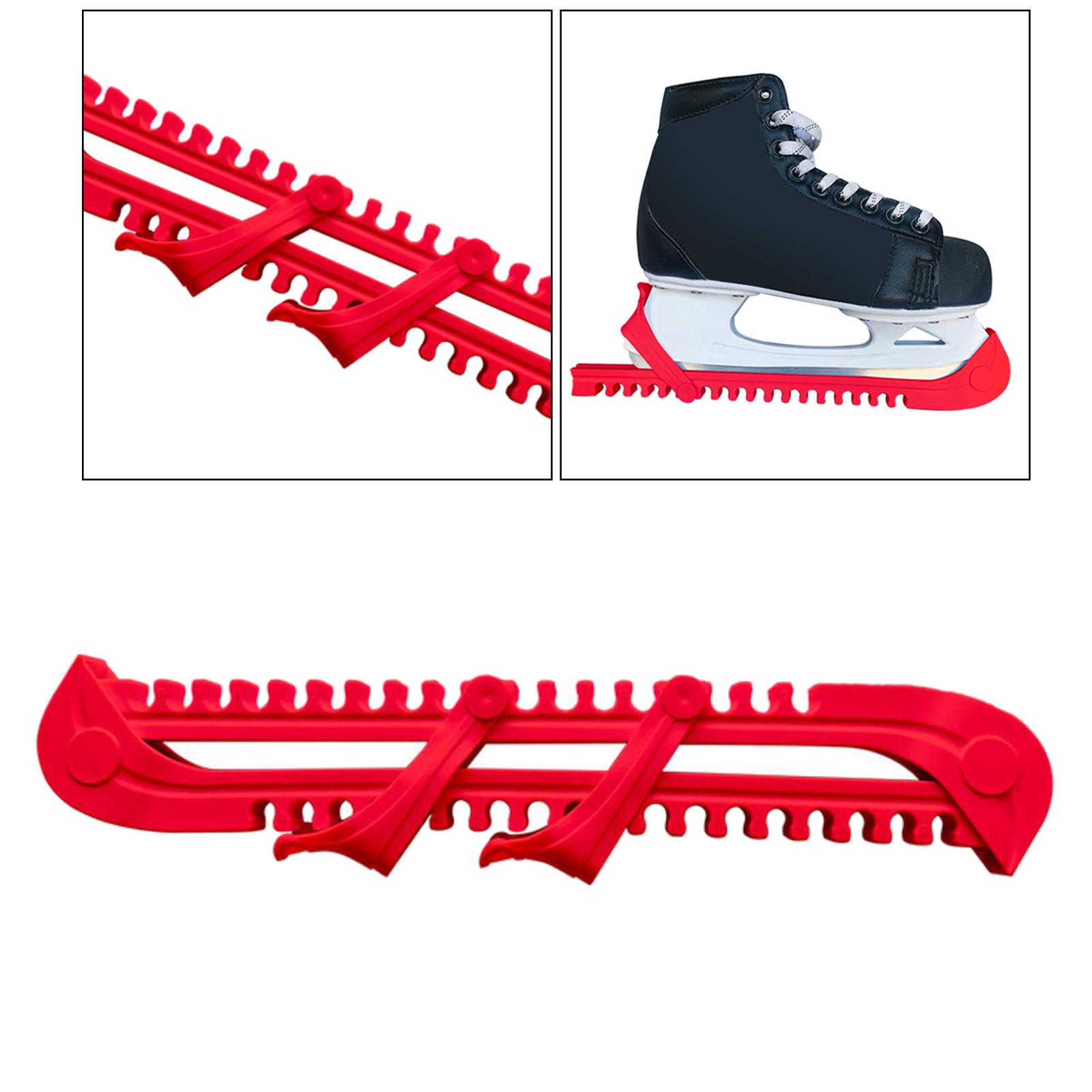 Universal Skates Blade Guard Ice Protection Off Ice Protector Guard Red