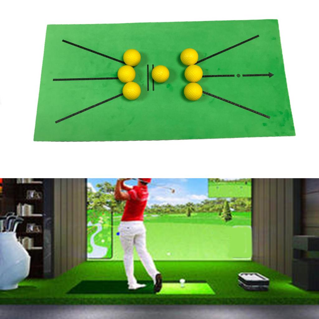Golf Training Mat Golf Practice Training Aid Rug With Balls