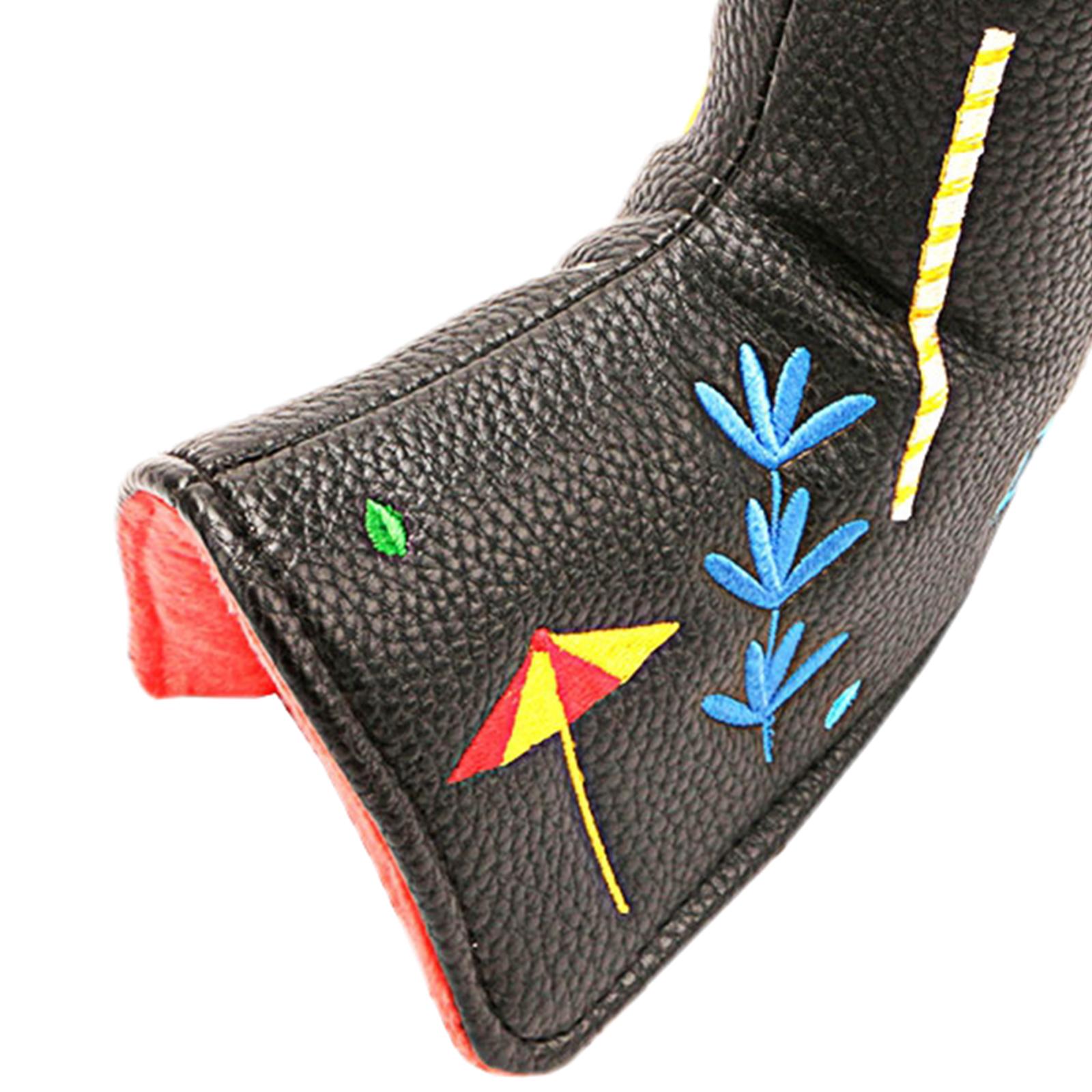 Golf Blade Putter Headcover Club Head Cover Protection Waterproof Black