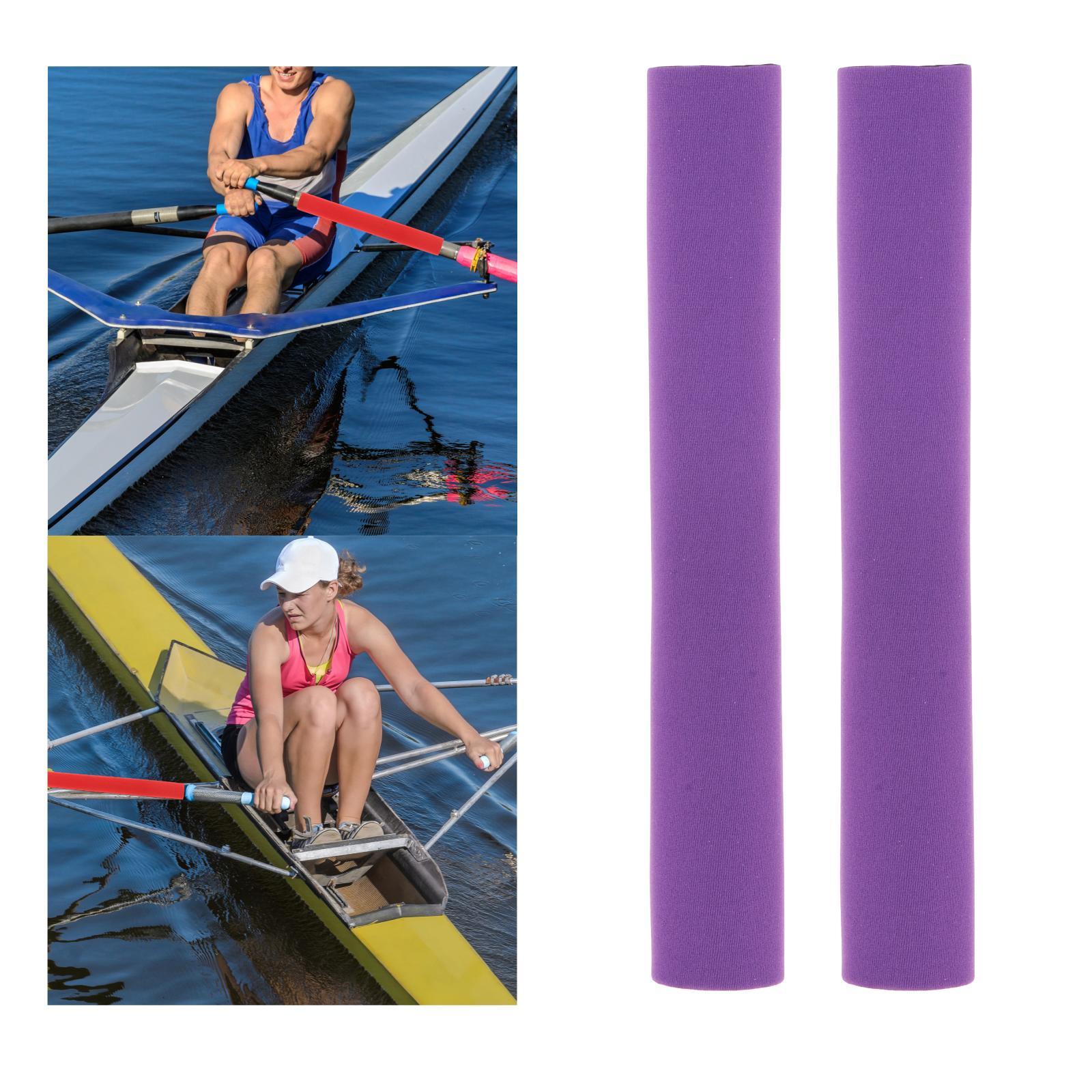 2Pcs Diving Fabric Non-slip Paddle Grip Protect Sleeves Prevent Covers Wrap Purple