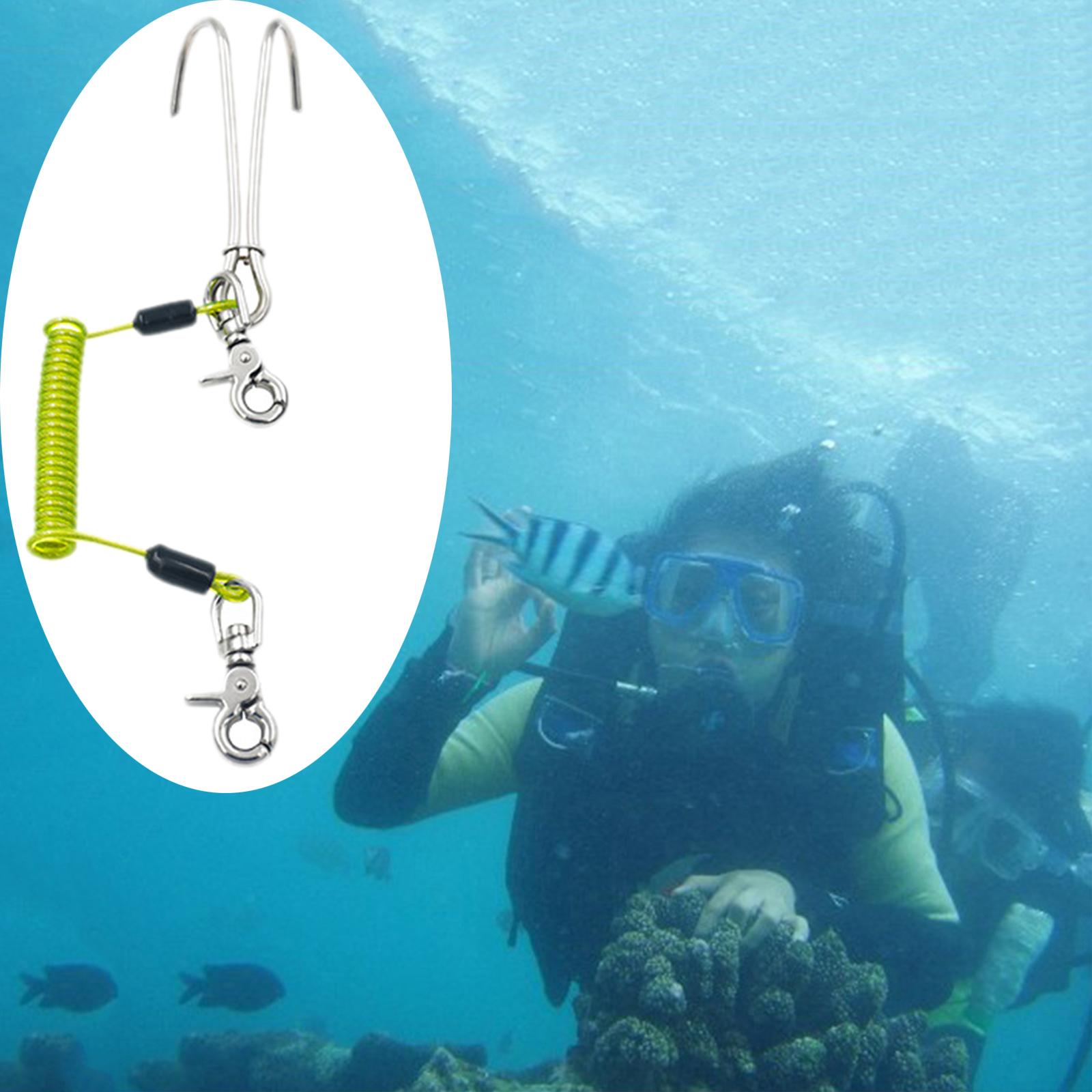 Reef Drift Hook Scuba Diving Quick-Release for Cave Dive Green