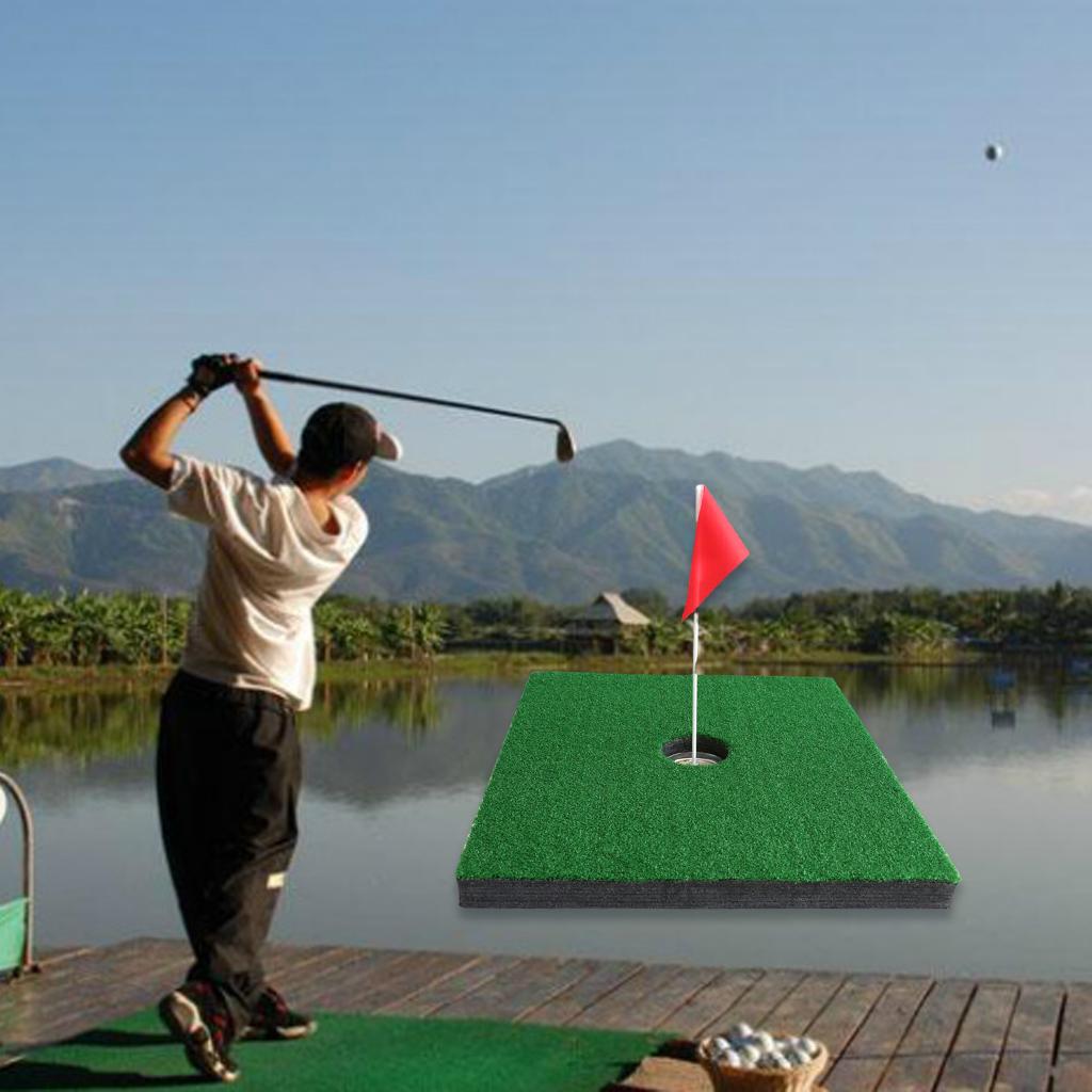 Golf Pool Floating Golf Game Green Mat Compete Set 55x55CM One Hole
