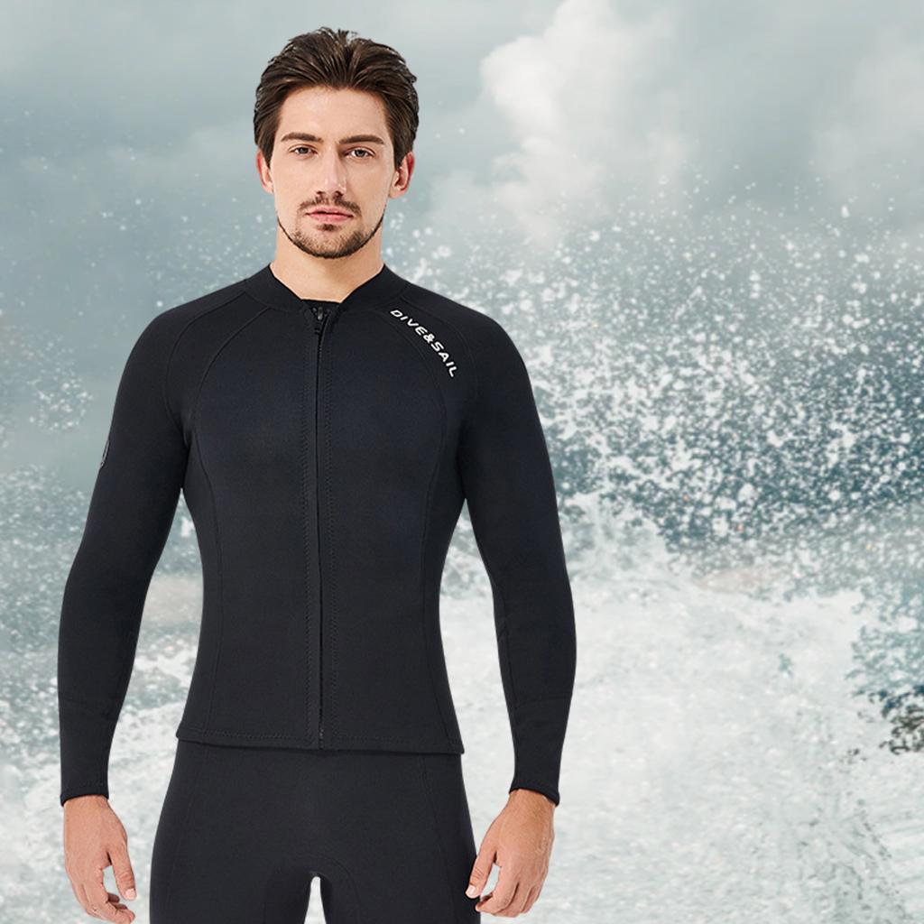 Men Womens Quick Dry Jacket Wetsuit Swim Surf Wet Surf Snorkeling  Men XL