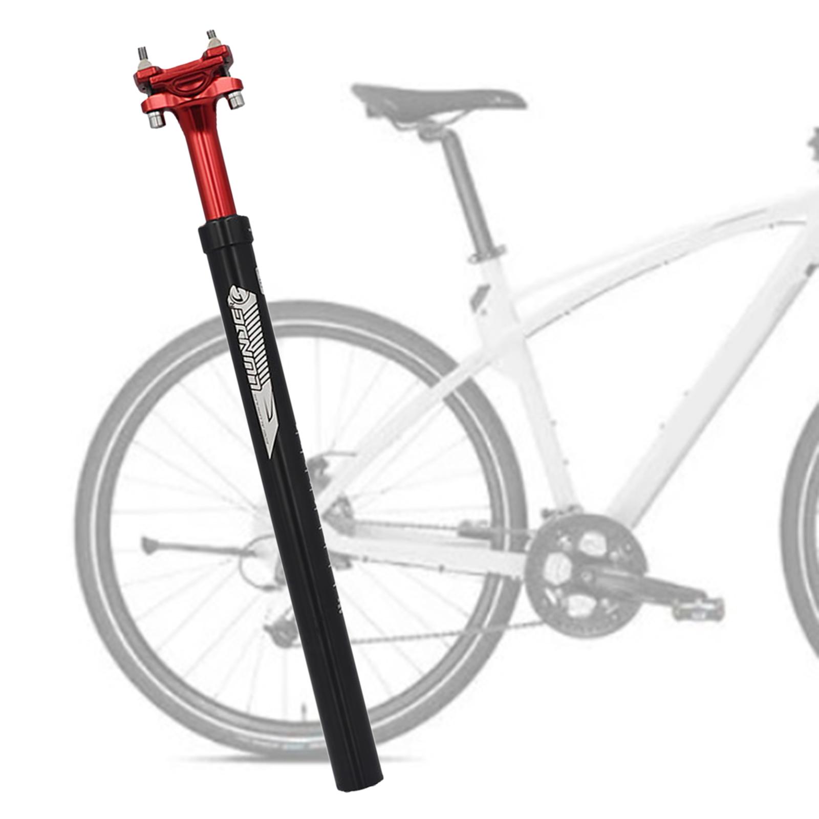 Bike Seatpost Bicycle Shockproof Seat Post Pole Repair 27.2mm Red
