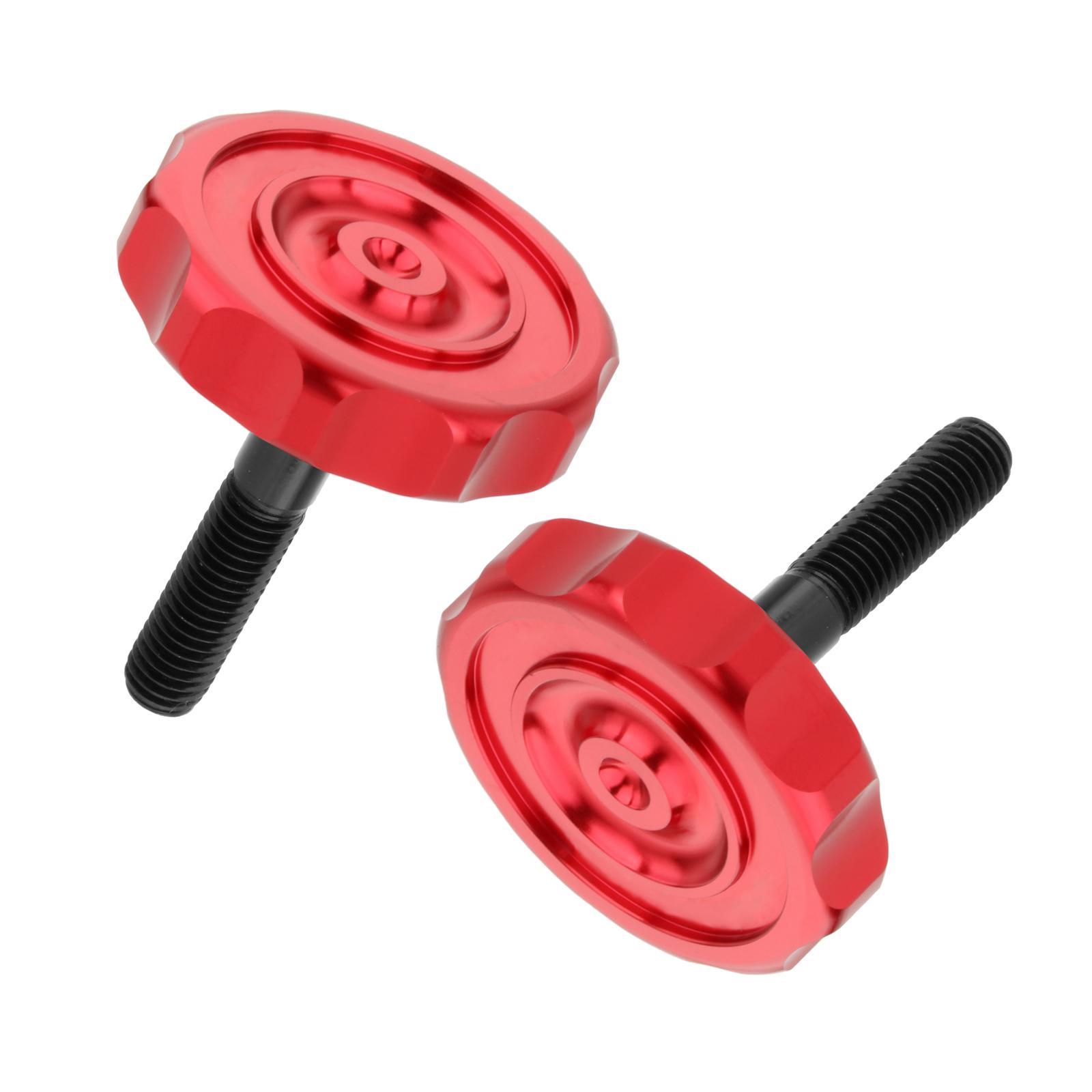 2Pcs Hinge Clamp Levers Quick Release Aluminum Alloy for Brompton Red