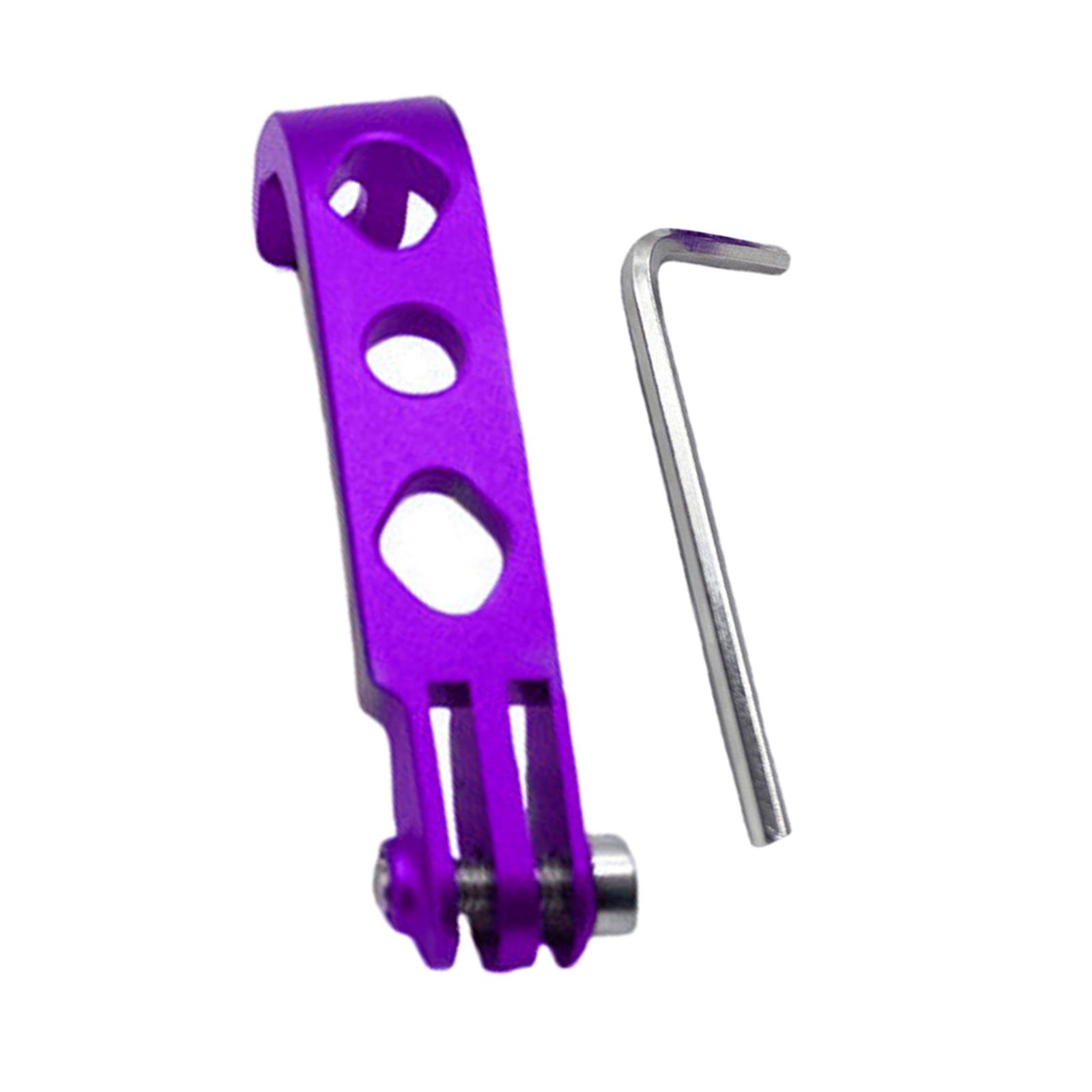 Flashlight Mount Holder Extension Parts for Sports Folding Bicycle Purple