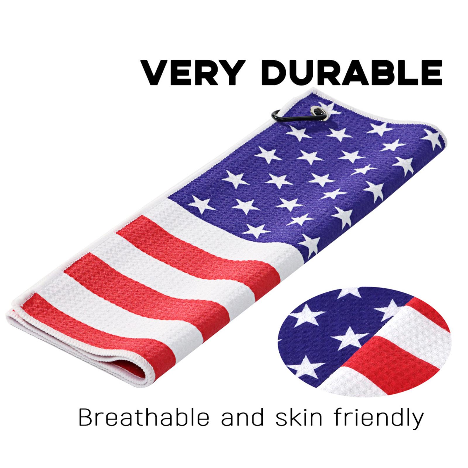 40x50cm Golf Towel Clean Brush Microfiber Waffle Pattern Towels Golfer Gift