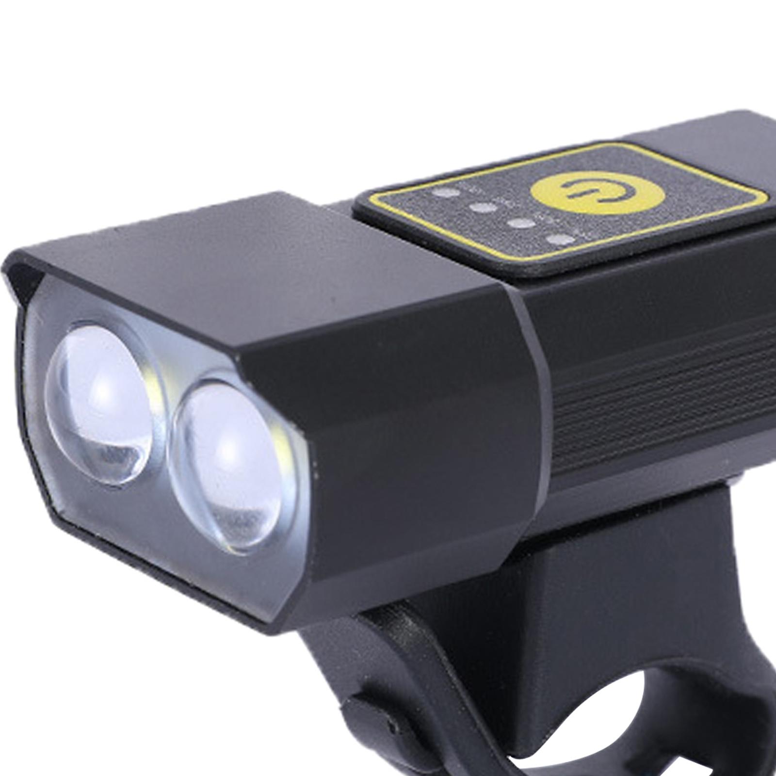 Bike Front Light USB Rechargable Head Lamp Flashlight Bicycle Headlight without Taillight